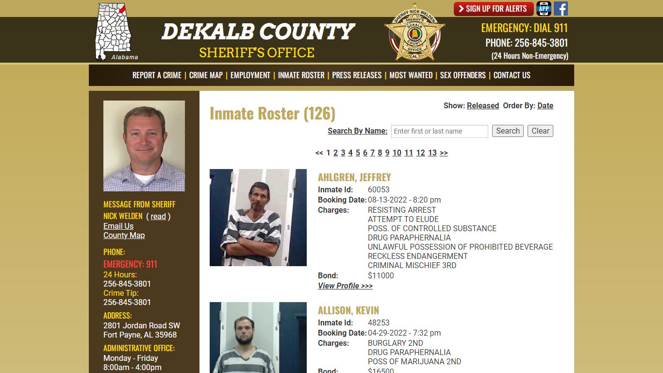 Inmate Roster - Current Inmates - DeKalb County Sheriff